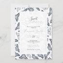 Search for monarch butterflies invitations Black and white