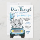 Search for drive by shower invitations blue
