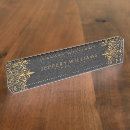 Search for black and gold name plates Elegant