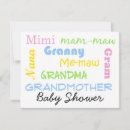 Search for grandma shower invitations Grandmother to be