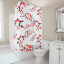 Search for japanese cherry blossom shower curtains Red