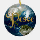 Search for peace on earth ornaments Elegant