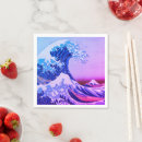 Search for japanese napkins Great wave off kanagawa