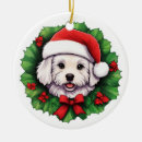 Search for bichon frise ornaments Xmas