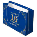 Search for blue and gold gift bags Birthday party