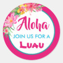Search for hawaiian luau stickers Aloha