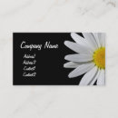 Search for daisy business cards Black and white