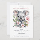 Search for koala birthday invitations Baby koala bear