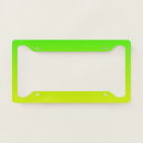 Search for neon license plate frames Ombre