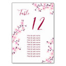 Search for cherry blossom wedding table cards White