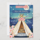 Search for boho sleepover invitations Teepee
