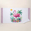Search for tropical beach towels Flamingo