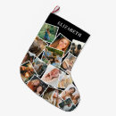 Search for christmas stockings Photo collage