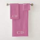 Search for pink monogram bath towels Minimalist