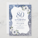 Search for blue glitter invitations Floral