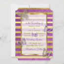 Search for purple butterfly wedding invitations Gold