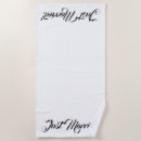Search for just married beach towels Bride