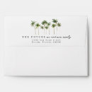 Search for beach wedding envelopes Palm tree