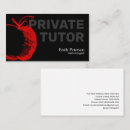 Search for black red business cards Teacher