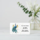 Search for peacock business cards Colorful