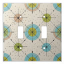 Search for mid century modern light switch covers Space age