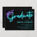 Search for bright color graduation invitations Simple