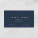 Search for navy blue and gold business cards Simple