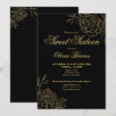 Search for black and gold invitations Chic
