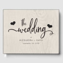 Search for wood heart guest books Simple