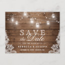 Search for mason jar save the date postcards Lace