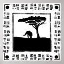 Search for black and white elephant posters Africa