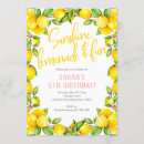 Search for sunshine lemonade invitations Yellow