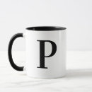 Search for letter p gifts Black and white