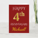 Search for 4th anniversary cards Fourth