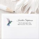 Search for hummingbird return address labels Bird lover
