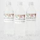 Search for christmas water bottle labels Watercolor