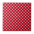 Search for red and white pattern tiles Dots