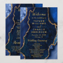 Search for navy and gold wedding programs Order of service