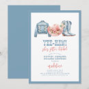 Search for denim bridal shower invitations Western