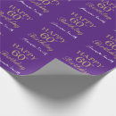 Search for purple and gold wrapping paper Happy birthday