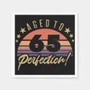 Search for 65th birthday napkins Retro