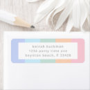 Search for rainbow return address labels Simple