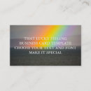 Search for lucky business cards Rainbows