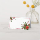 Search for holiday place cards Poinsettia