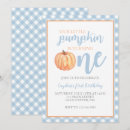 Search for little pumpkin birthday invitations Fall