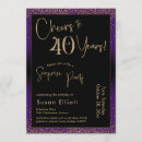 Search for cheers to 40 years invitations Celebration