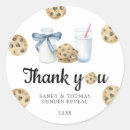 Search for gender reveal thank you stickers Watercolor