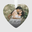Search for elegant ornaments Engagement keepsake