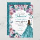 Search for teal quinceanera invitations Birthday