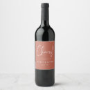 Search for wedding wine labels Terracotta